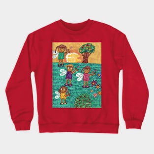 Elf Children from Fairyland Crewneck Sweatshirt